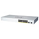 Cisco CBS220-16P-2G Switch web manageable niveau 2 16 ports PoE+ 10/100/1000 Mbps + 2 logements SFP 1 Gbps
