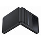 Samsung Coque Cuir Design Noir Galaxy Z Flip 4 Coque en cuir pour Samsung Galaxy Z Flip4
