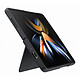 Samsung Thin Flap Case Black Galaxy Z Fold 4 Thin silicone case with flap for Samsung Galaxy Z Fold4
