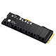Western Digital SSD WD Black SN850X 1TbB - With heat sink SSD 1TB M.2 2280 PCIe NVMe 4.0 x4 NAND 3D TLC - PS5 compatible