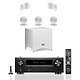 Denon AVR-X1700H DAB Black + Cabasse Alcyone 2 Pack 5.1 White 7.2 Home Cinema Receiver - 80W/Channel - Dolby Atmos/DTS:X - DAB+ - HDMI 8K - Upscalling 8K - HDR - Wi-Fi/Bluetooth/AirPlay 2 - Multiroom + 5.1 Speaker Pack