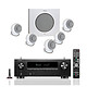 Denon AVR-X1700H DAB Noir + Cabasse Eole 4 Blanc Ampli-tuner Home Cinema 7.2 - 80W/canal - Dolby Atmos/DTS:X - DAB+ - HDMI 8K - Upscalling 8K - HDR - Wi-Fi/Bluetooth/AirPlay 2 - Multiroom + Pack d'enceintes 5.1