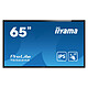 iiyama 64.5" LED - ProLite T6562AS-B1 Écran tactile multipoint 4K UHD - 16:9 - IPS-AG - 500 cd/m² - 1200:1 - 8 ms - 24/7 - HDMI/USB - Ethernet - Android OS - Pivot - HP 2 x 10 W
