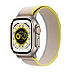 Apple Watch Ultra GPS + Cellular Titanium Yellow Beige Trail Loop 49 mm - S/M Montre connectée 4G - Titane - Étanche - GPS - Cardiofréquencemètre - Écran OLED Retina Always On - Wi-Fi 4 / Bluetooth 5.3 - watchOS 9