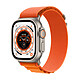 Apple Watch Ultra GPS + Cellular Titanium Orange Alpine Loop 49 mm - S Montre connectée 4G - Titane - Étanche - GPS - Cardiofréquencemètre - Écran OLED Retina Always On - Wi-Fi 4 / Bluetooth 5.3 - watchOS 9