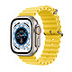 Apple Watch Ultra GPS + Cellular Titanio Giallo Ocean Band 49 mm Orologio connesso 4G - Titanio - Impermeabile - GPS - Cardiofrequenzimetro - Display OLED Retina Always On - Wi-Fi 4 / Bluetooth 5.3 - watchOS 9