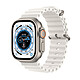 Apple Watch Ultra GPS + Cellular Titanium White Ocean Band 49 mm Montre connectée 4G - Titane - Étanche - GPS - Cardiofréquencemètre - Écran OLED Retina Always On - Wi-Fi 4 / Bluetooth 5.3 - watchOS 9