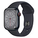Apple Watch Series 8 GPS + Cellular Aluminum Minuit Sport Band 41 mm Montre connectée 4G LTE - Aluminium - Étanche - GPS - Cardiofréquencemètre - Écran OLED Retina Always On - Wi-Fi 4 / Bluetooth 5.0 - watchOS 9 - Bracelet sport 41 mm
