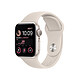 Apple Watch SE GPS (2022) Starlight Aluminium Bracelet Sport Starlight 40 mm Montre connectée - Aluminium - Étanche - GPS - Cardiofréquencemètre - Écran Retina - Wi-Fi 2.4 GHz / Bluetooth - watchOS 9 - Bracelet 40 mm