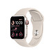 Apple Watch SE GPS + Cellular (2022) Starlight Aluminium Bracelet Sport Starlight 40 mm Montre connectée 4G - Aluminium - Étanche - GPS - Cardiofréquencemètre - Écran Retina - Wi-Fi 2.4 GHz / Bluetooth - watchOS 9 - Bracelet 40 mm