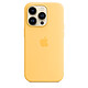Apple Silicone Case with MagSafe Soleil Pâle Apple iPhone 14 Pro Coque en silicone avec MagSafe pour Apple iPhone 14 Pro