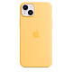 Apple Silicone Case with MagSafe Soleil Pâle Apple iPhone 14 Plus Coque en silicone avec MagSafe pour Apple iPhone 14 Plus
