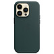 Apple Leather Case with MagSafe Vert forêt Apple iPhone 14 Pro Coque en cuir avec MagSafe pour Apple iPhone 14 Pro