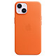 Funda de piel con MagSafe naranja para iPhone 14 Funda de piel con MagSafe para el iPhone 14 de Apple
