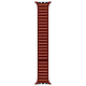 Bracelet à maillons cuir 45 mm Terre de Sienne - S/M Bracelet cuir à maillons pour Apple Watch 42/44/45/49 mm