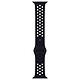 Apple Bracelet Sport Nike 45 mm Noir/Noir - Regular Bracelet sport Nike pour Apple Watch 42/44/45/49 mm