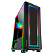 Mars Gaming MC-ART Black Mid tower case with customisable side window and tempered glass front and ARGB LED lighting