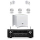 Denon AVC-S660H + Cabasse Alcyone 2 Pack 5.1 Blanc Amplificateur Home Cinema 5.2 - 75W/canal - HDMI 8K - Upscale 8K - HDR - Wi-Fi/Bluetooth - AirPlay 2 - Multiroom + Pack d'enceintes 5.1