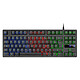 Mars Gaming MK02 Black Gaming keyboard - compact size - combined mechanical and membrane switches - RGB backlight - AZERTY, French