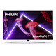 Philips 65OLED807 Televisor OLED-EX 4K de 65" (165 cm) - 120 Hz - Dolby Vision/HDR10+ Adaptable - IMAX Mejorado - HDMI 2.1 - Compatible con FreeSync/G-Sync - Wi-Fi/Bluetooth - Android TV - Asistente de Google - Ambilight 4 lados - Sonido 2.1 70W Dolby Atmos