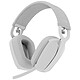 Logitech Zone Vibe 100 White Wireless headset - Bluetooth 5.2 - closed-back circumaural - dual noise-cancelling microphones - Microsoft Teams certified