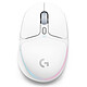 Logitech G G705 White Wired or wireless gamer mouse - right handed - 8200 dpi optical sensor - 6 programmable buttons - LightSync RGB backlight - Lightspeed/Bluetooth technology