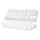 Logitech G G715 White Wireless gaming keyboard - Lightspeed/Bluetooth technology - mechanical touch switches (GX Brown switches) - LightSync RGB backlight - wrist rest - AZERTY, French