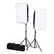 Visico VLED192A Lighting kit with 2 x 48W LEDs, 2 feet, 1 softbox and carrying bag