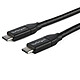 StarTech.com 1m USB-C to USB-C with 5A Power Delivery - USB 2.0 - Black USB-C 2.0 male / USB-C 2.0 male cable - Power Delivery 5A - 1 metre - Black