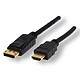 Cordon DisplayPort mâle / HDMI mâle (2 mètres) Cordon DisplayPort / HDMI