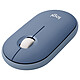 Logitech Pebble M350 (Blueberry) Wireless mouse - ambidextrous - 1000 dpi optical sensor - 3 buttons