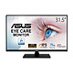 ASUS 31.5" LED - VP32AQ 2560 x 1440 pixel - 5 ms (grey to grey) - 16/9 - Pannello IPS - HDR10 - 75 Hz - FreeSync - HDMI/DisplayPort - Altoparlanti - Nero