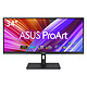 ASUS 34" LED ProArt PA348CGV 3440 x 1440 pixels - 2 ms (grey to grey) - 21/9 Format - IPS Panel - HDR10 - 120 Hz - AMD FreeSync Premium Pro - HDMI/DisplayPort/USB-C - USB 3.0 Hub - Desktop Clamp - Black
