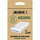 Acheter Akashi Batterie de Secours 10000 mAh Eco (Blanc)