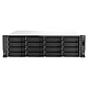 QNAP TS-H2287XU-RP-E2336-32G Server NAS professionale a 22 alloggiamenti (16x 3,5" + 6x 2,5") - 32 GB di RAM DDR4 ECC - Intel Xeon E-2336 e alimentatore ridondante da 550 W - QuTS hero (senza disco rigido)