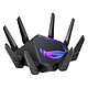 ASUS ROG Rapture GT-AXE16000 Routeur sans fil Wi-Fi AX Quad Band 16000 Mbps (3x AX4804 + AX1148) MU-MIMO 4x4 avec 4 ports LAN 10/100/1000 Mbps + 1 port WAN 2.5 GbE + 2 ports LAN/WAN 10 GbE