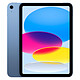 Apple iPad (2022) 256 Go Wi-Fi Bleu Tablette Internet - Apple A14 Bionic - eMMC 256 Go - Écran Liquid Retina LED 10.9" - Wi-Fi AX / Bluetooth 5.2 - Webcam - Touch ID - USB-C - iPadOS 16