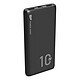 Silicon Power QP15 Black 10000 mAh power bank (USB-C/MicroUSB) with 2 USB-A outputs