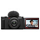 Sony ZV-1F Appareil photo 20.1 Mp - Objectif 20mm f/2 - Vidéos 4K - Écran LCD tactile et orientable - Micro unidirectionnel 3 capsules - Wi-Fi/Bluetooth