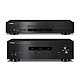 Yamaha A-S201 Black + CD-S303 Black Built-in Stereo Amplifier - 2 x 100 Watts - Phono - 6.35 mm Headphones + CD/CD-R/CD-RW Deck with 192 kHz/24-bit D/A converter, USB port and digital audio outputs