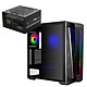 Cooler MasterBox MB540 ARGB + Fox Spirit GT-750P V2 80PLUS Platinum Mid tower case with tempered glass side window and ARGB LED front panel + 100% modular 750W 80PLUS Platinum power supply