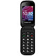 Logicom Fleep XL Noir Téléphone 2G Dual SIM - RAM 32 Mo - Ecran 2.44" 128 x 160 - 32 Mo - Bluetooth 3.0 - 800 mAh - Bouton d'assistance "SOS"