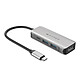 Hyper Hub USB Tipo-C 4 en 1 Concentrador USB Tipo-C 4 en 1 (2 USB-A 3.0 + 1 HDMI + 1 USB-C + Power Delivery 100W)