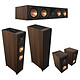 Klipsch Pack Atmos HCM RP-8060FA II Noyer Pack d'enceintes 5.0.2 canaux Dolby Atmos