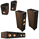 Klipsch Pack Atmos HCS RP-8060FA II Noyer Pack d'enceintes 5.0.2 canaux Dolby Atmos