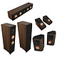 Klipsch Pack Atmos HCS RP-8000F II Noyer Pack d'enceintes 5.0.2 canaux Dolby Atmos