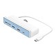 Hyper Hub USB-C 6-en-1 HyperDrive pour iMac 24" - Blanc Hub USB Type-C 6-en-1 pour iMac 24" (2x USB-A 3.1 + 2x USB-C 3.1 + 1x HDMI + 1x MicroSD/SD)