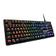 The G-Lab KEYZ Platinum (FR) Low Profile mechanical keyboard with red switches for gamers - RGB LED backlighting - full anti-ghosting - AZERTY, French