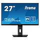iiyama 27" LED - ProLite XUB2793QS-B1 2560 x 1440 pixels - 1 ms (MPRT) - 16/9 - IPS - 75 Hz - FreeSync - HDMI/DisplayPort - Pivot - Haut-parleurs - Noir