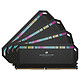 Corsair Dominator Platinum DDR5 RGB 64 Go (4 x 16 Go) 5600 MHz CL36 Noir Kit Quad Channel 4 barrettes de RAM DDR5 PC5-44800 - CMT64GX5M4B5600C36